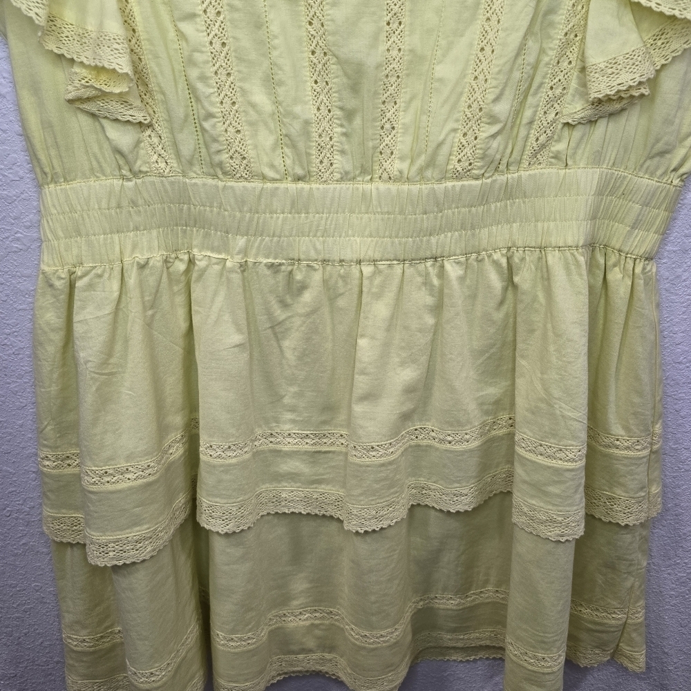 Chelsea & Violet Bekah 100% Cotton Lace Short Sleeve Resort Summer Dress Size XL - Picture 3 of 15